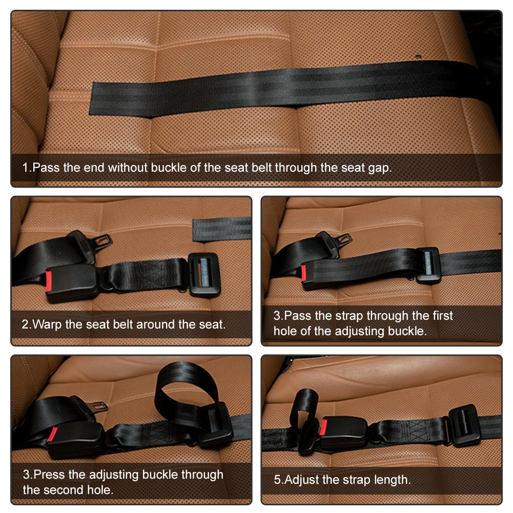 Pregnancy Car Seat Belt Safety Universal 1.6m Length Bump Belt Car Seat Belts Adapter For Pregnant Women Seatbelt