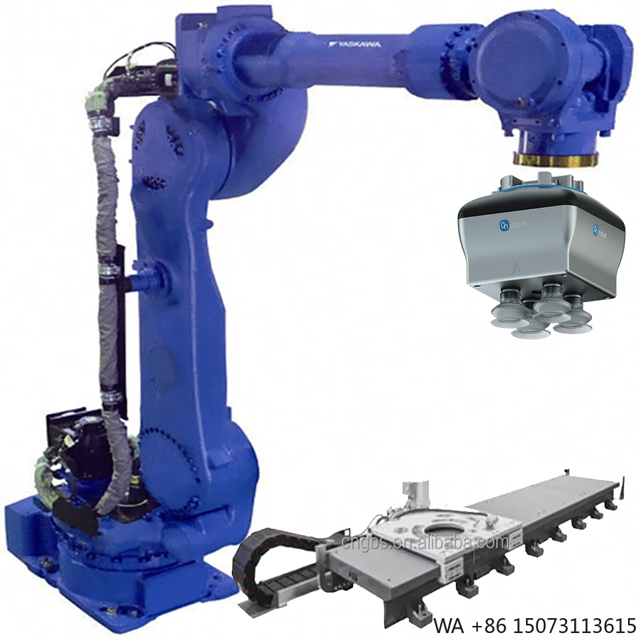 Industrial Robotic Arm with Gripper and Controller Cabinet for Loading and Unloading