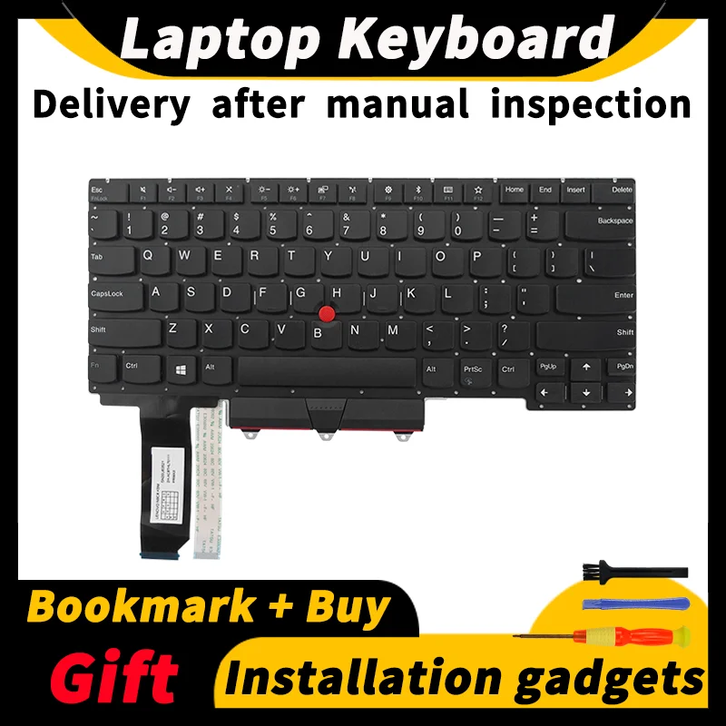 US/UK/BR/DE/FR/PT/SP/KR/RU Layout Laptop Keyboard for Lenovo ThinkPad E14 R14 Gen1 S3 Gen2 01XY010