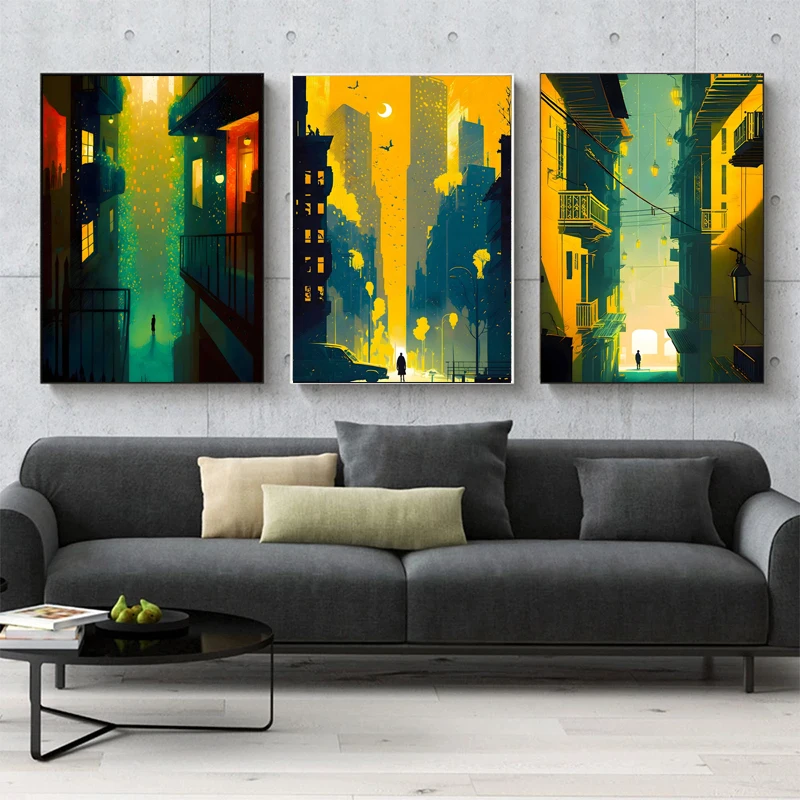 DIY Oil Painting By Numbers Beautiful City View Modern Abstract Handpainted Art Wall Cultural Scenery Home Decor Unique Gift