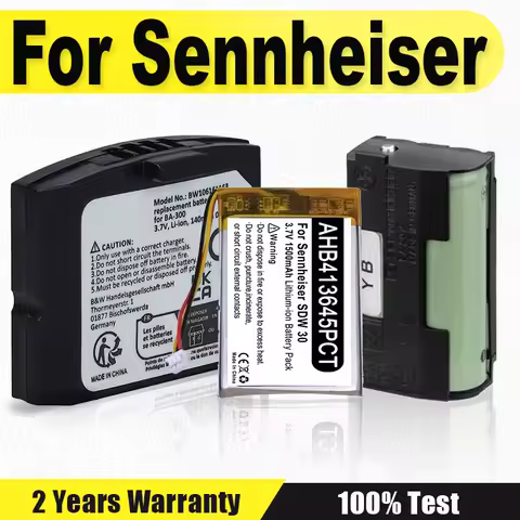 Replace Battery For Sennheiser Momentum PXC SDW Flex 2 2.0 M3 3 30 60 5013 550 G2 D10 IS-410 450 550 CX 7.00BT 5000 Wireless