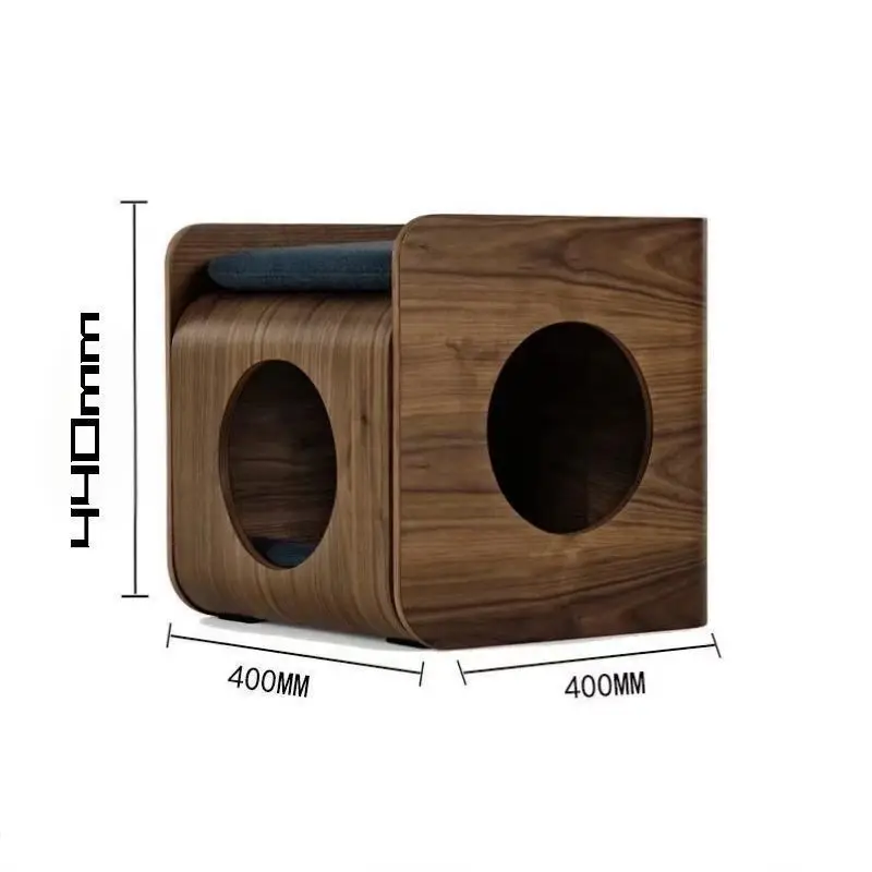 People and cats share the edge of the cat's nest, bedside tables, stools, furniture, high-end solid wood, luxury