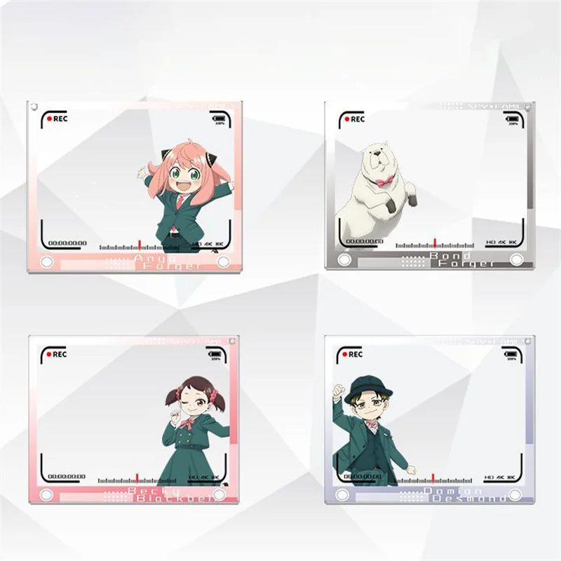 

SPY×FAMILY Anya Forger Twilight Yor Bond Cosplay Keychain Ornament Transparent Card Acrylic Photo Cards Figure Accessory Prop