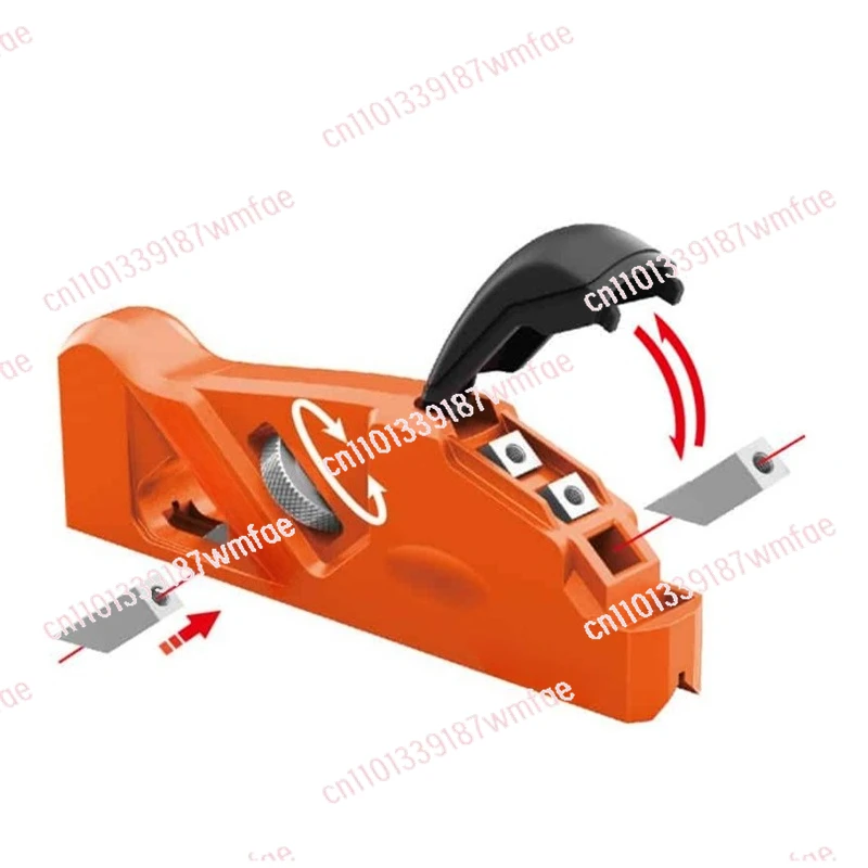 Woodworking chamfer planer trimmer DIY trimmer 45 degrees R angle double use woodworking planer board edge removal trimming