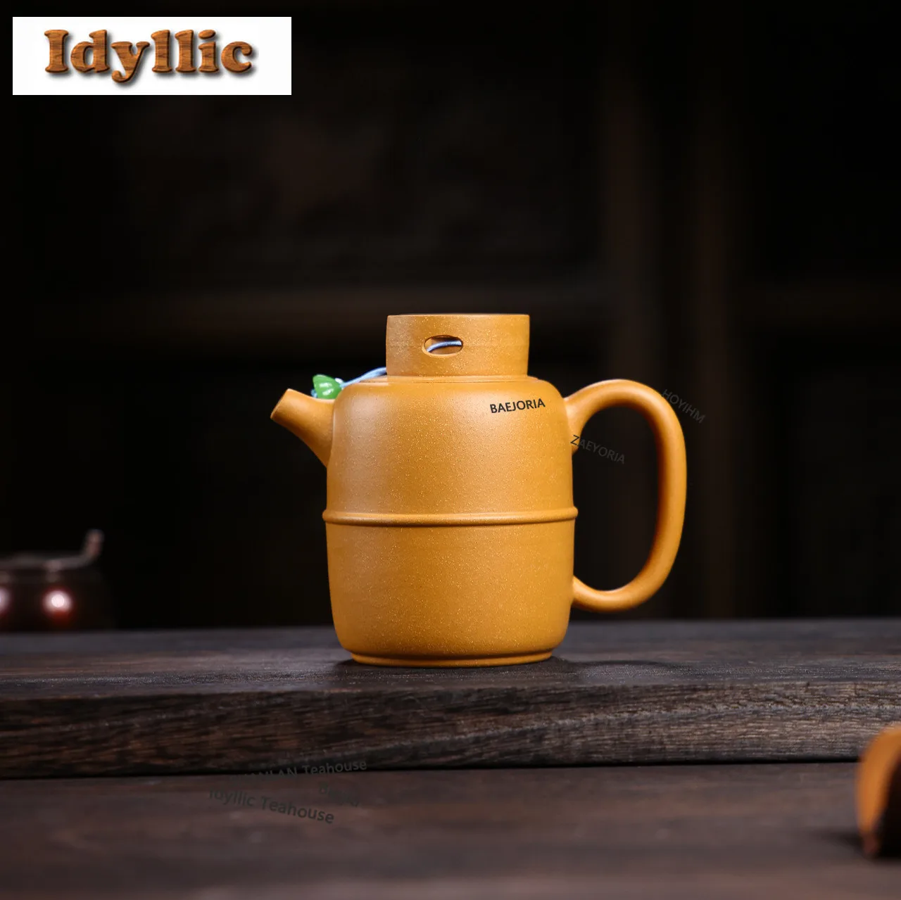 HOYIHM 190ml Luxury Yixing Purple Clay Teapots Handmade Ji Zhi Pot Raw Ore Gold Section Mud Kettle Chinese Zisha Teaset Cha Gift