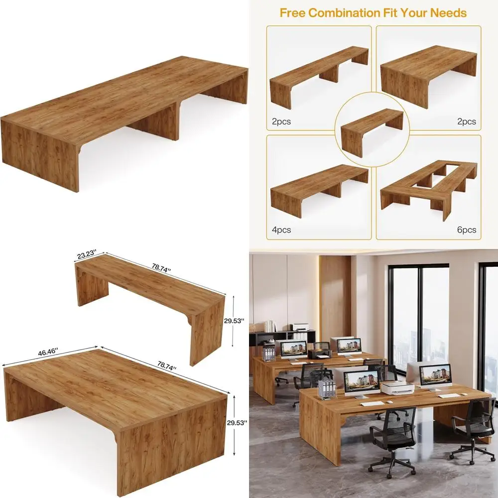 

Large 12-16 Person Meeting Table for Conference Rooms and Seminars