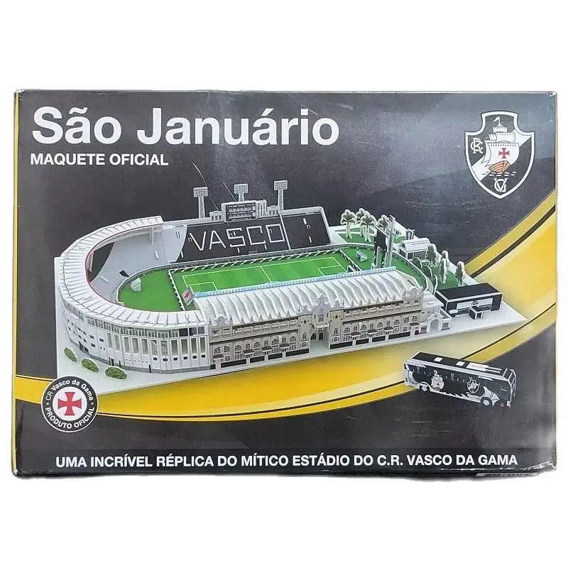 Quebra-cabeça 3d diy brinquedo modelo de construção de papel esporte estadio vasco da gama estádio futebol montar jogo presente 1pc Quebra-cabeça 3d diy brinquedo modelo de construção de papel esporte estadio vasco da gama estádio futebol montar jogo presente 1pc
