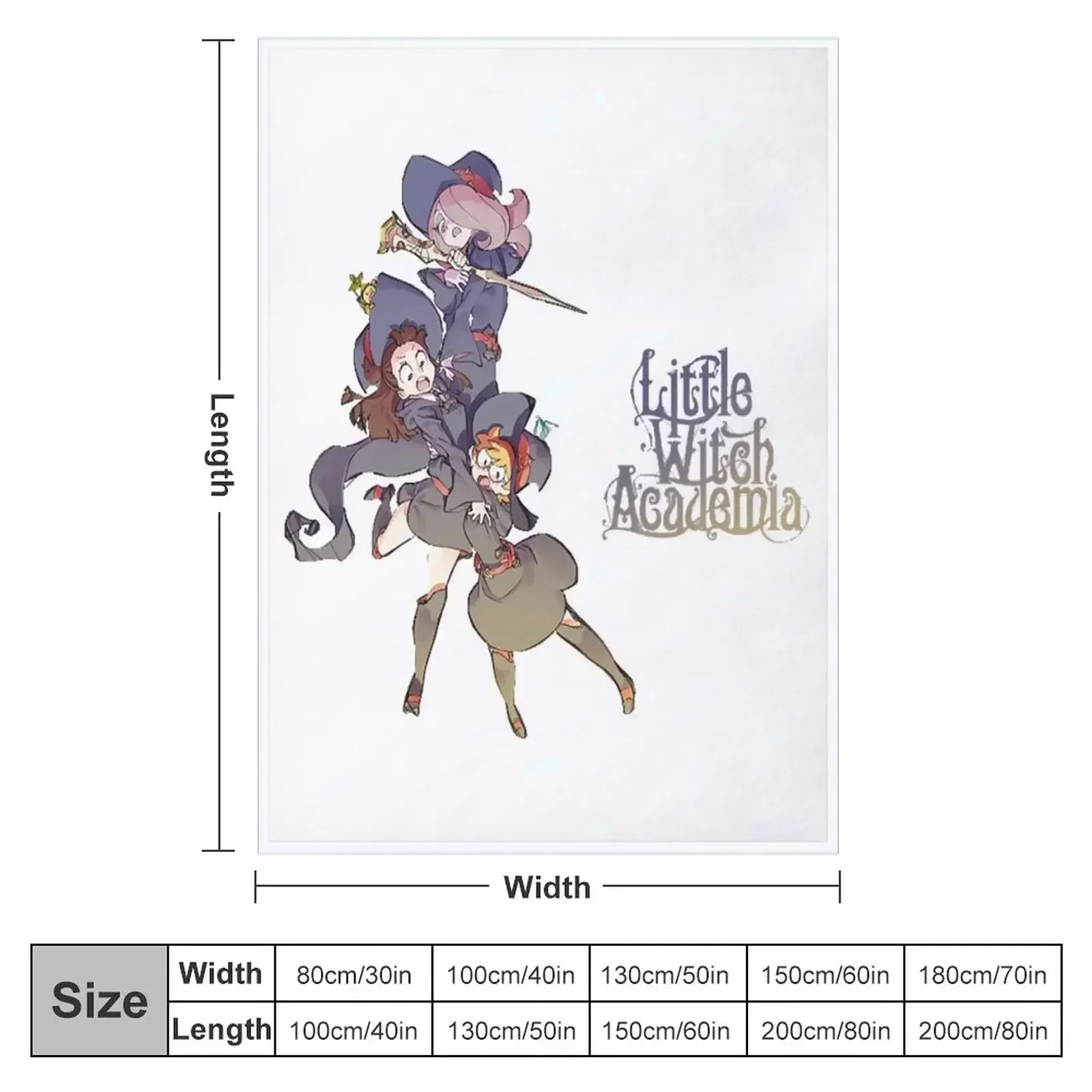Little Witch Academia Throw Blanket Beach Blankets For Baby Personalized Gift Thermal Blankets