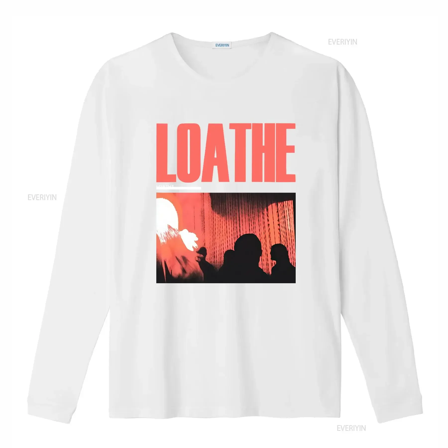 Vintage Loathe Band Concert Tour Heavy Cotton Black T Shirt Full Size vintage Washed Soft Casual designer clothes homme view 4