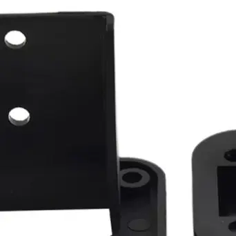 50A Flush Mount Bracket Panel Cover For Connector Black Plastic Recessed Installation For RV For Caravan Truck