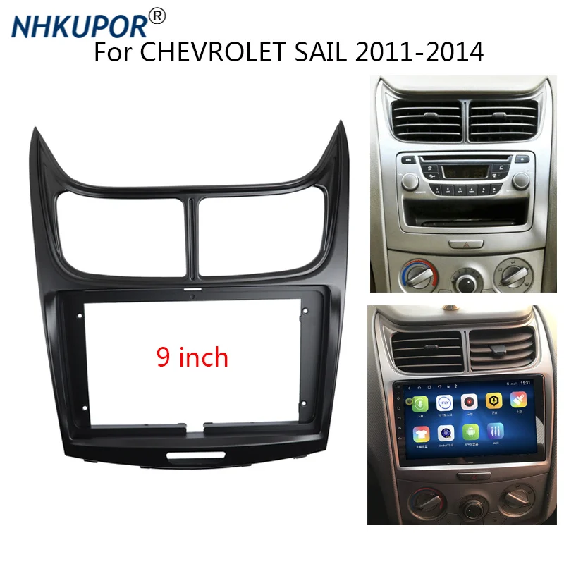 Car Radio Fascia For CHEVROLET SAIL 2011 2012 2013 2014 Auto Stereo Install Mounting Bezel Faceplate Frame Kit