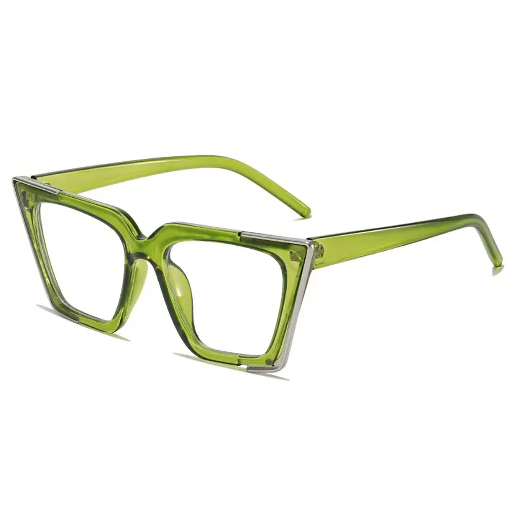 

Cat Eye Glasses Versatile Large Frame Glasses Luxury Optical Eyewear Pc Material Designer Square Glasses For Fishing Computer