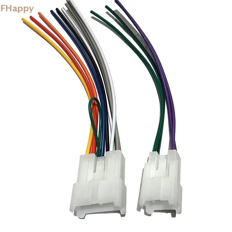 1pair Auto Stereo Connector Car Audio CD Changer Wiring Harness Adapter for Toyota