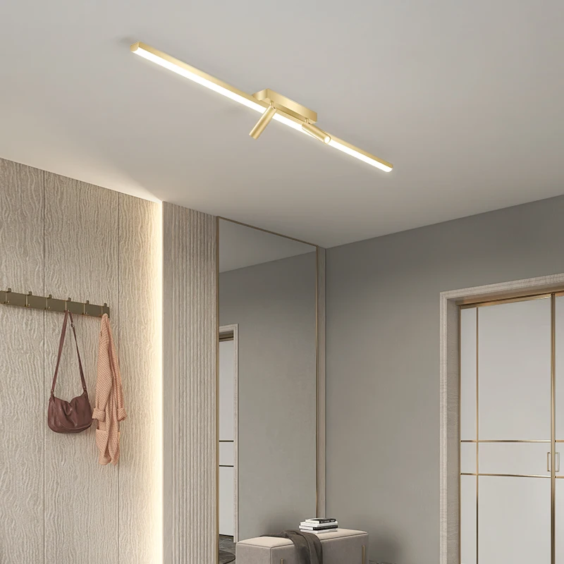 Imagem -04 - Moderno Led Luzes de Teto do Corredor com Holofotes Simples para Foyer Corredor Quarto Lâmpada Decoração para Casa Luminária Iluminação Interior