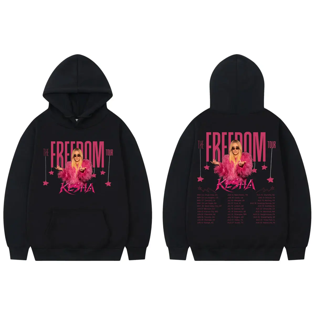 Толстовка с капюшоном Singer Kesha The Freedom Tour 2026, мужская и женская одежда, модные эстетичные пуловеры, толстовки с капюшоном в стиле Харадзюку Y2k