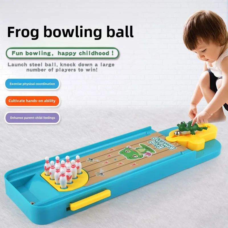 Mini Desktop Bowling Game Toy Funny Indoor Parent-Child Interactive Table Sports Game Toy Bowling Educational Gift For Kids