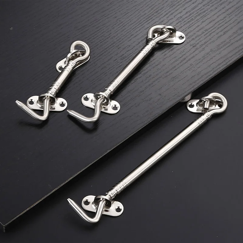 12-inch stainless steel wind hook, old-style window hook, solid window stay, door and window wind stay, windproof hook, window w