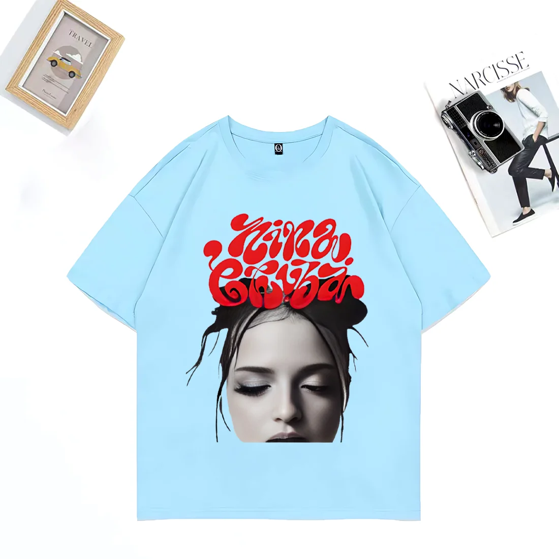 Nina Chuba Fashion classic T Shirt 2025 men women vintage Oversized Cotton t-shirts Hip Hop plus size tops short sleeve clothes