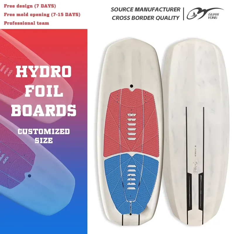 OEM Hard Epoxy Wing Foil Surfboards PVC Core Carbon Foil Board for Water Sports for SUP Paddle Kitesurfing Wingfoil Surfboard