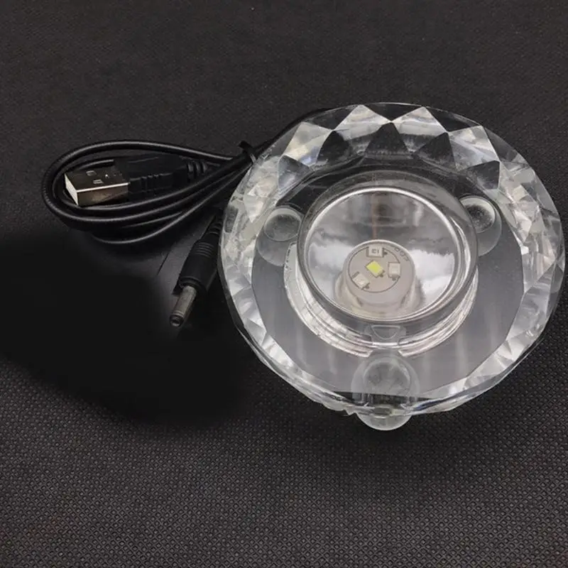 R7UF Adjustable Lighting Stand for Jewelry Presentation USB Powered Stable Base With Energy Efficient LED Bulbs