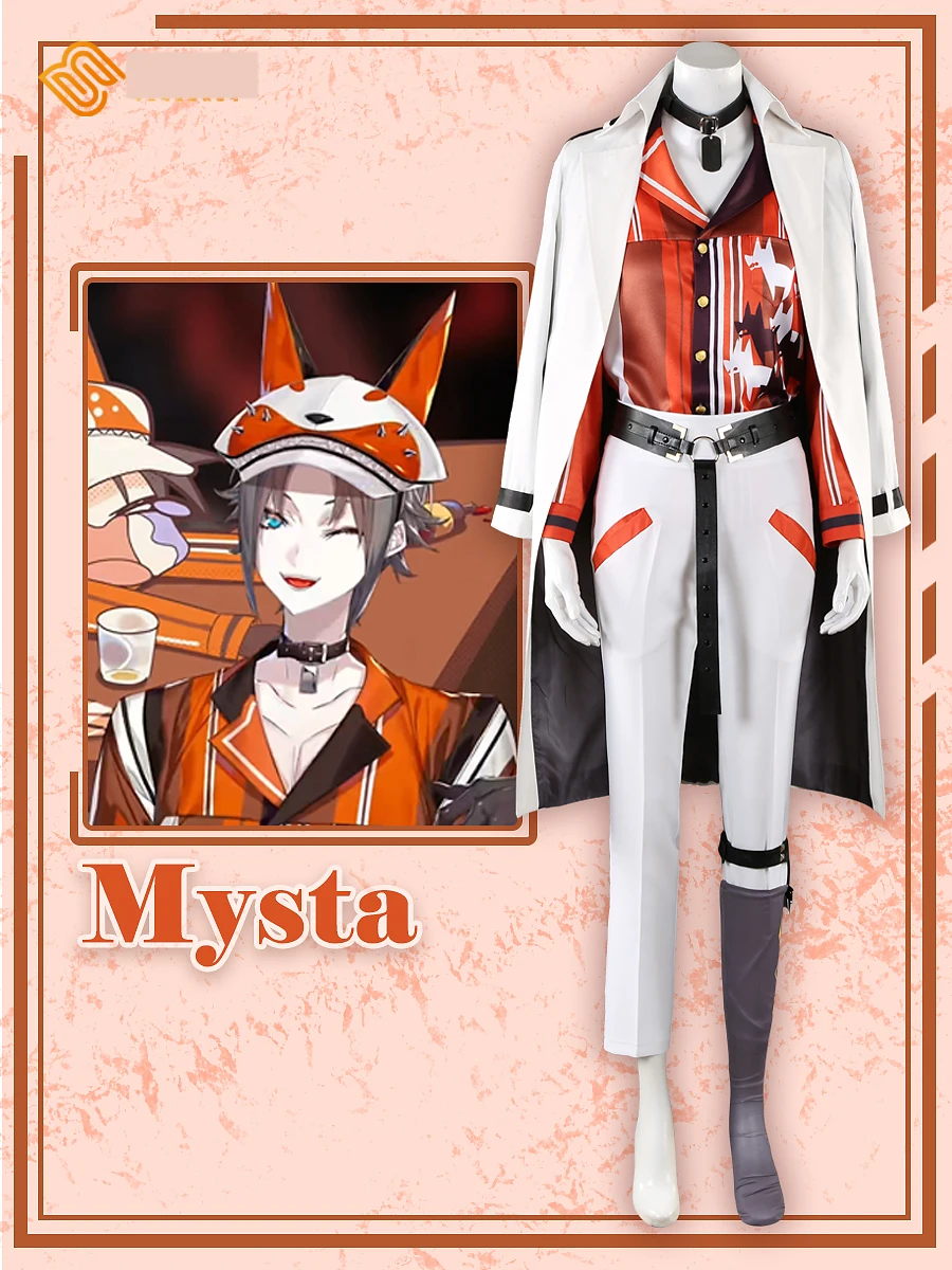 COSLEE [XS-3XL] Vtuber Nijisanji Luxiem Mysta Rias Uniform Suit Cosplay Costume Halloween Party Outfit Unisex Custom Made NEW