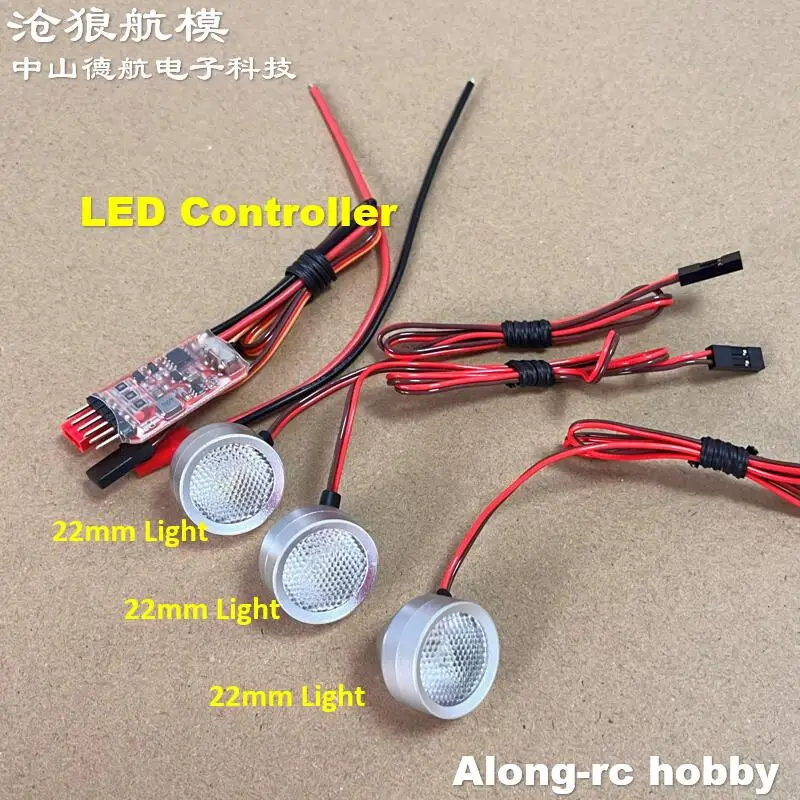 RC Flugzeug Hobby Flugzeug Teile Einstellbare Helligkeit Navigation Lichter Controller 13mm 22mm Licht für DIY Upgrade Modell flugzeuge – Detail 20