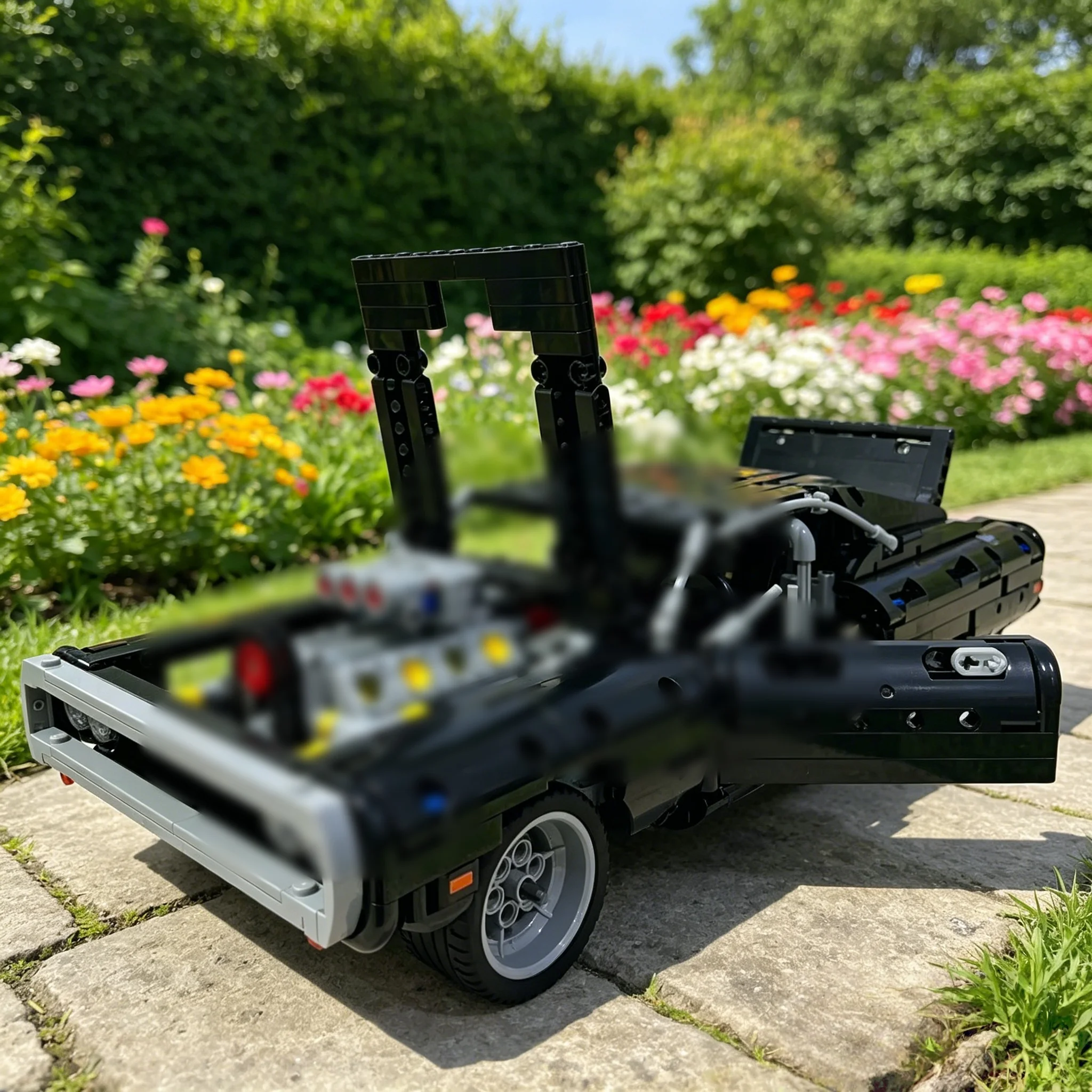 

2026 spot dodge charge racing building blocks model movie speed and passion famous vehicle brick toy gift