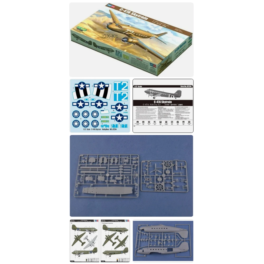 

HobbyBoss 87264 1:72 Scale US C47A C-47A Skytrain Transport Airplane Plastic Model Building Kit Plane Hobby Craft Modeling Toy