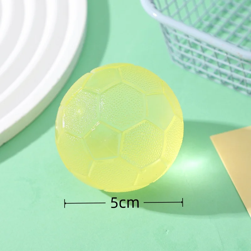 Stress Relief Toy Simulation Football Basketball Rugby Squishy Squeeze Toy Crystal Soil Desk Fidget Toy Christmas Gift