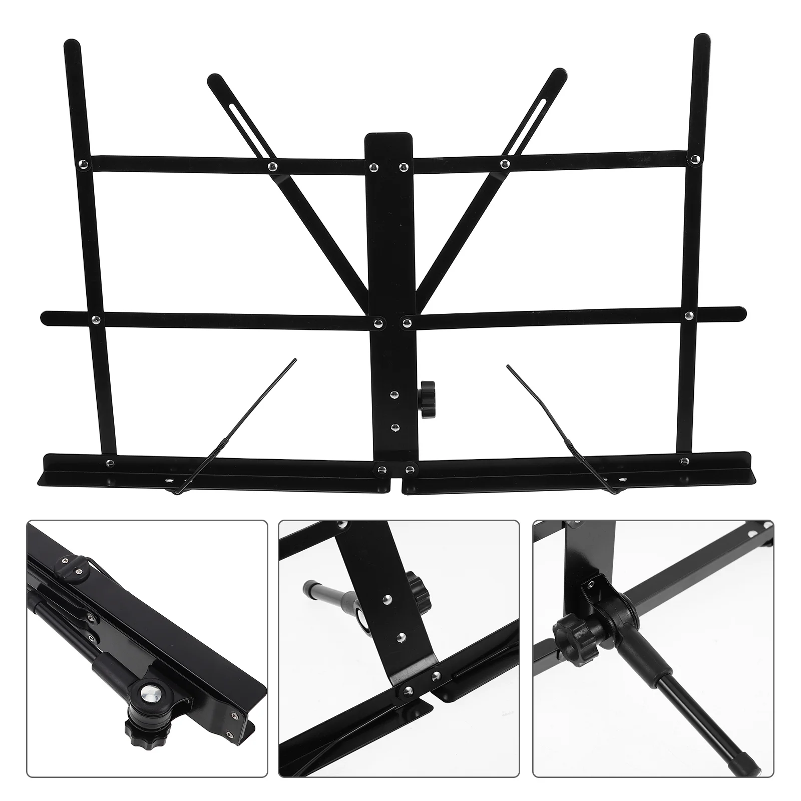 

Sheet Music Stand Guitar Foldable Shelf Book Holder Folding Fabric Desktop Travel