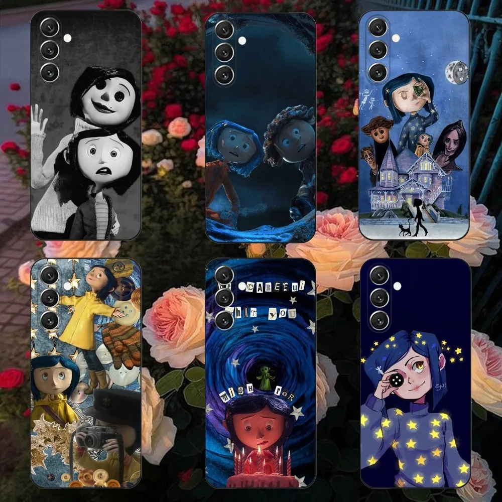 Anime Movie C-Coraline-S   Phone Case For Samsung Galaxy A13,A21s,A22,A31,A32,A52,A53,A71,A80,A91 Soft Black Cover