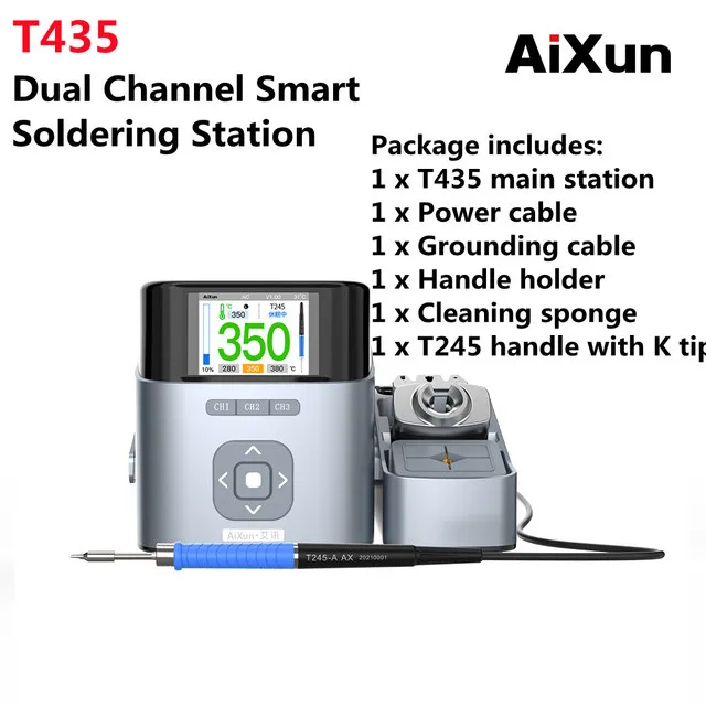 AIXUN T405-115 T410 T420 T435 soldering station cell phone repair tools electric soldering iron tool with handle soldering pen