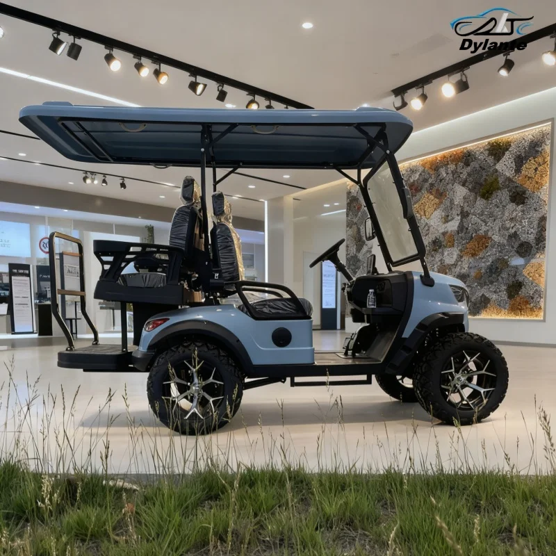 خصم كبير الكهربائية 72 فولت بطارية ليثيوم 4000 واط 5000 واط عربة جولف كهربائية 4 مقاعد عربات الغولف الصيد عربة جولف أفضل الأسعار