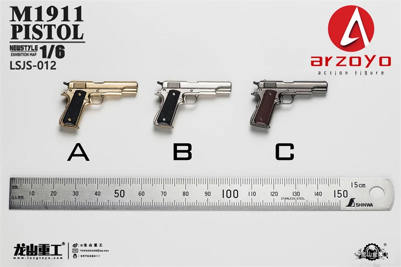 In Stock 1/6 Scale LSJS-011 Desert Eagle LSJS-012 M1911 Pistol Model Soldier Scene Accessories Fit 12'' Soldier Action Figure