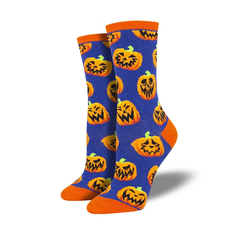 12 Styles Halloween Cartoon Pumpkin Owl Unisex Crew Socks Women Men Novelty Cotton Creative Halloween Party Socks Couple Gifts