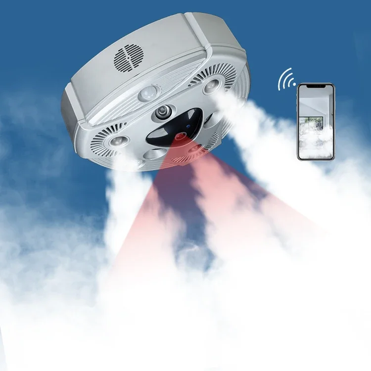 Fog generator alarm With cctv home security intruder alarm system smart life motion sensor