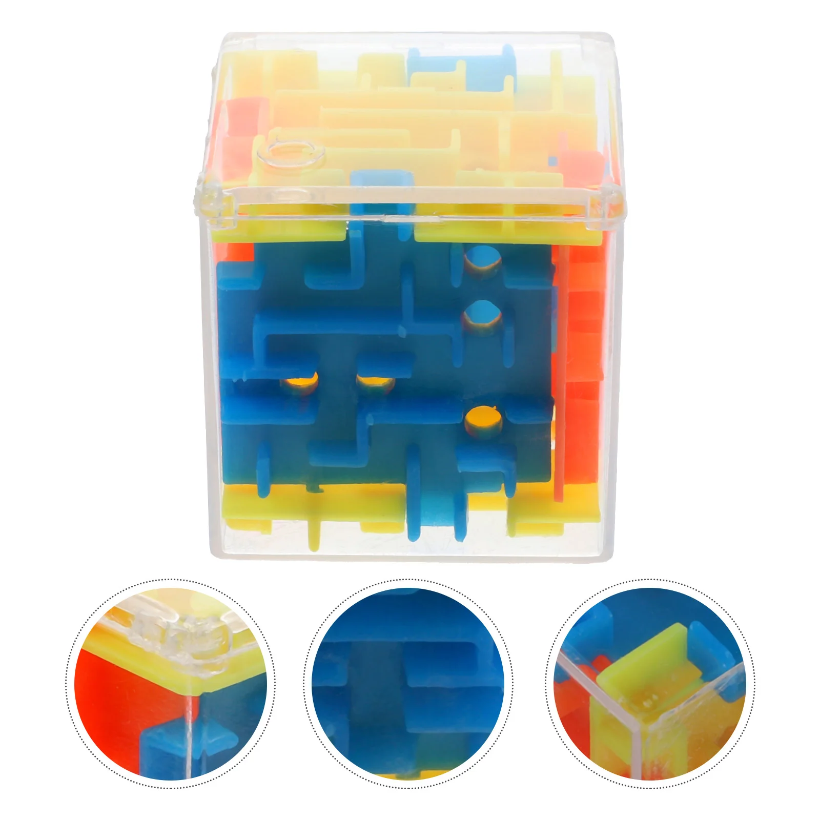 Mini Square 3D Bead Cognitive Development Toy Balance Training Montessori Learning Puzzle Plastic Educational Toy