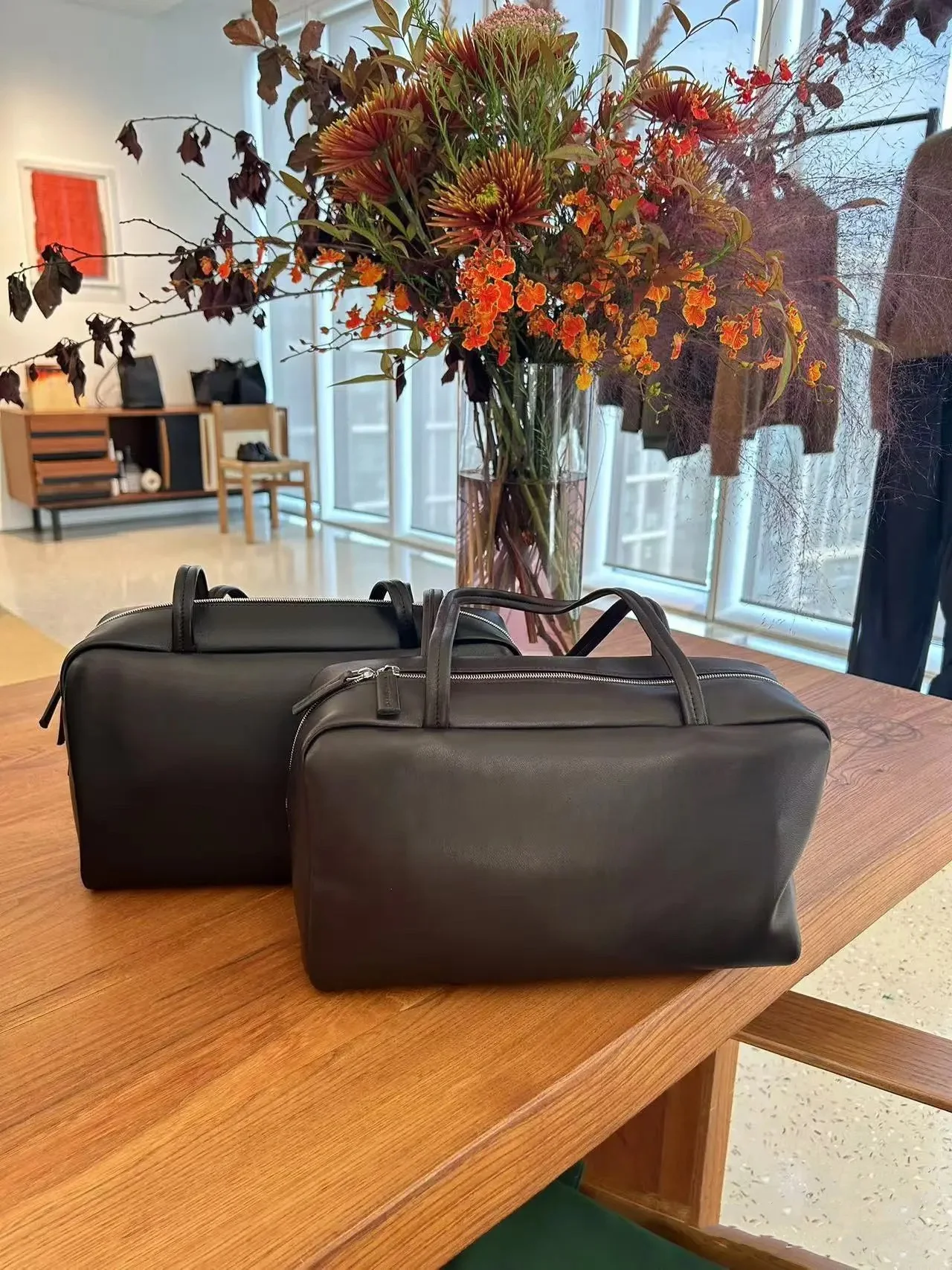 

Faionable Versatile Soft eepskin Bowling Bag Boston Handheld Underarm Bag New 2025 Casual oulder Handbag for Youth
