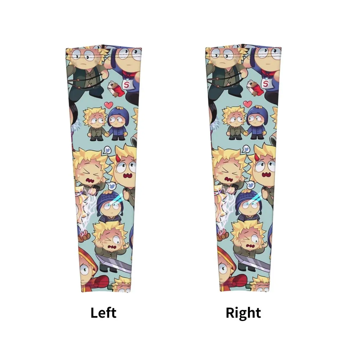 South Park- Tweek X Craig Collage Outdoor Arm Sleeves Sun UV Protection Cover Summer Cycling Tattoo Sleeves