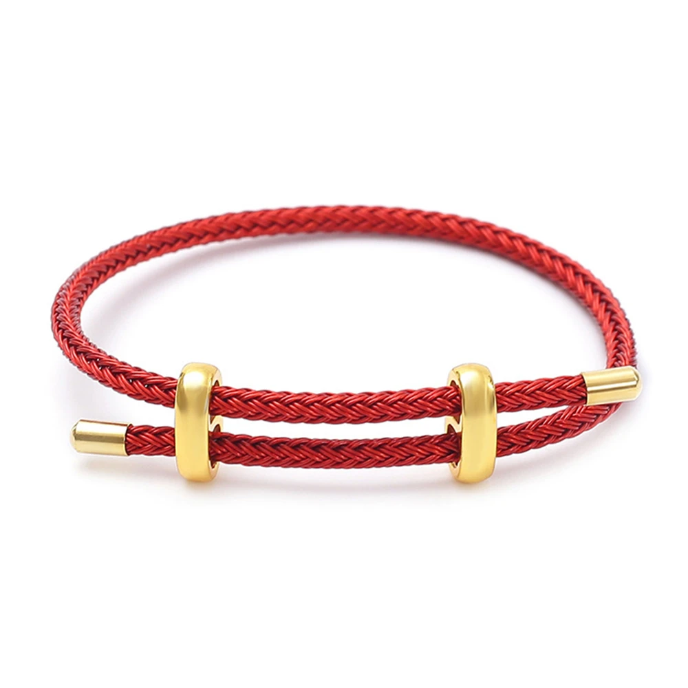 Handmade Woven Wire Rope Adjustable Bracelet, Luxury Gift