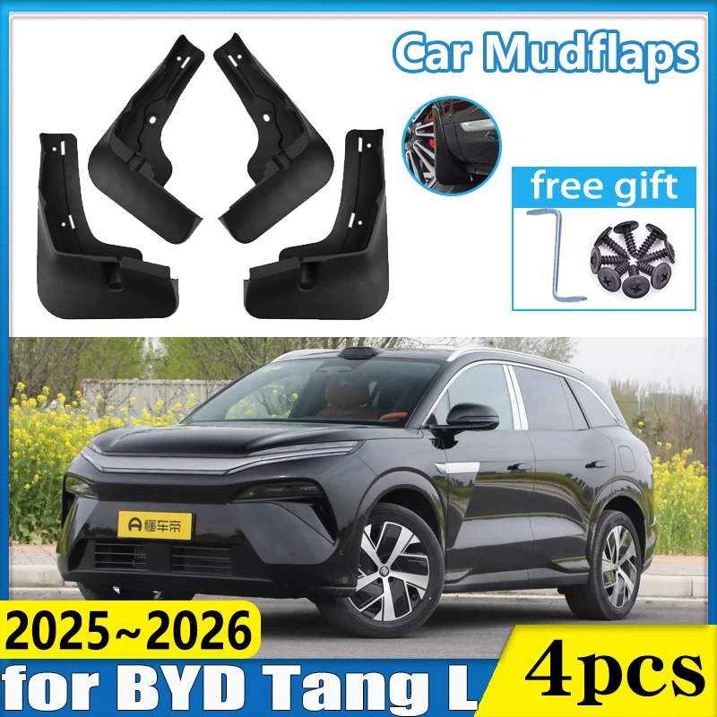 

Для BYD Tang L 2025 2026 Sealion 8 автомобильные брызговики брызгозащищенное крыло переднего колеса брызговики брызговики автоаксессуары