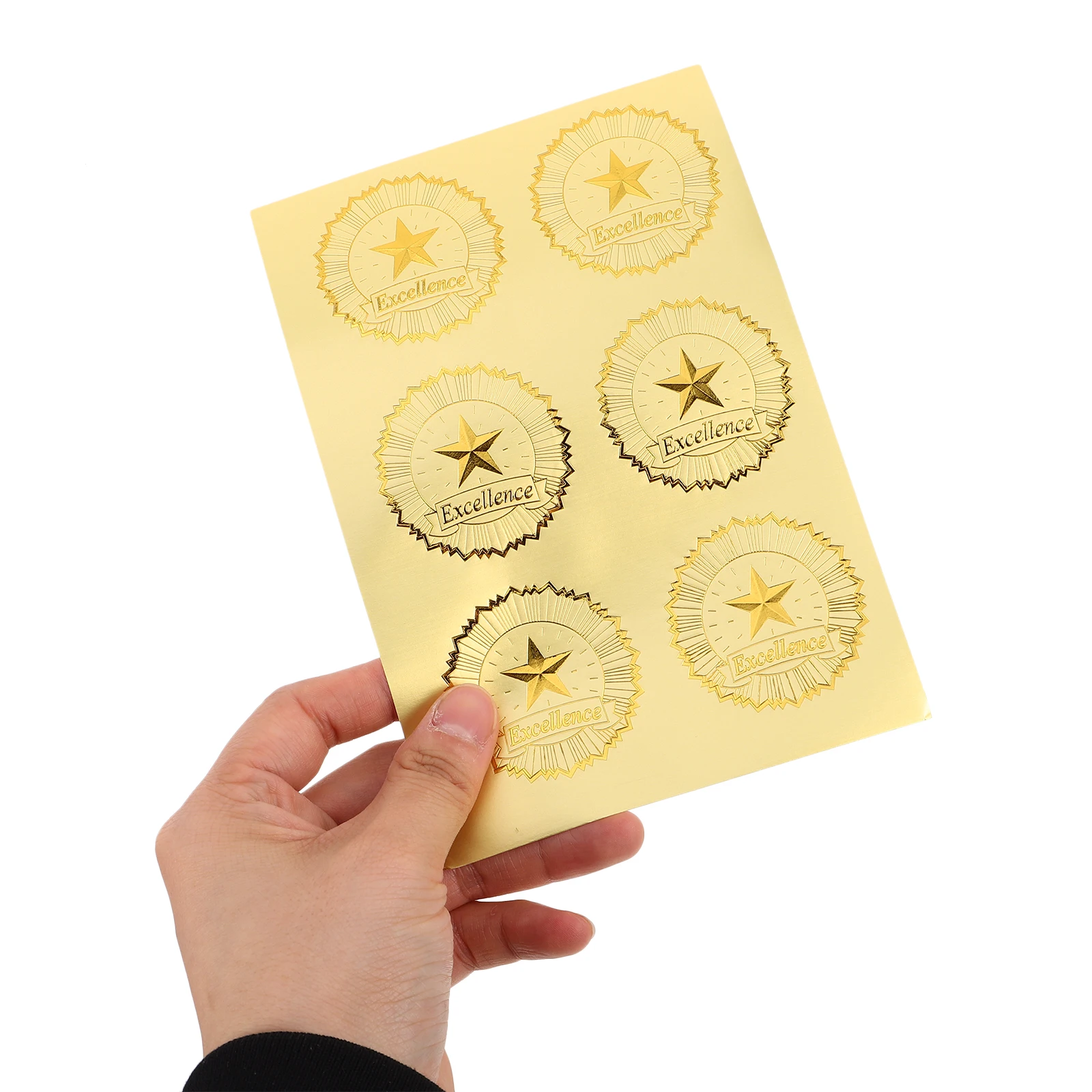 

30 Sets Certificate Stickers Badge Accessories Sealing Envelope Seals Paper Diploma Excellence