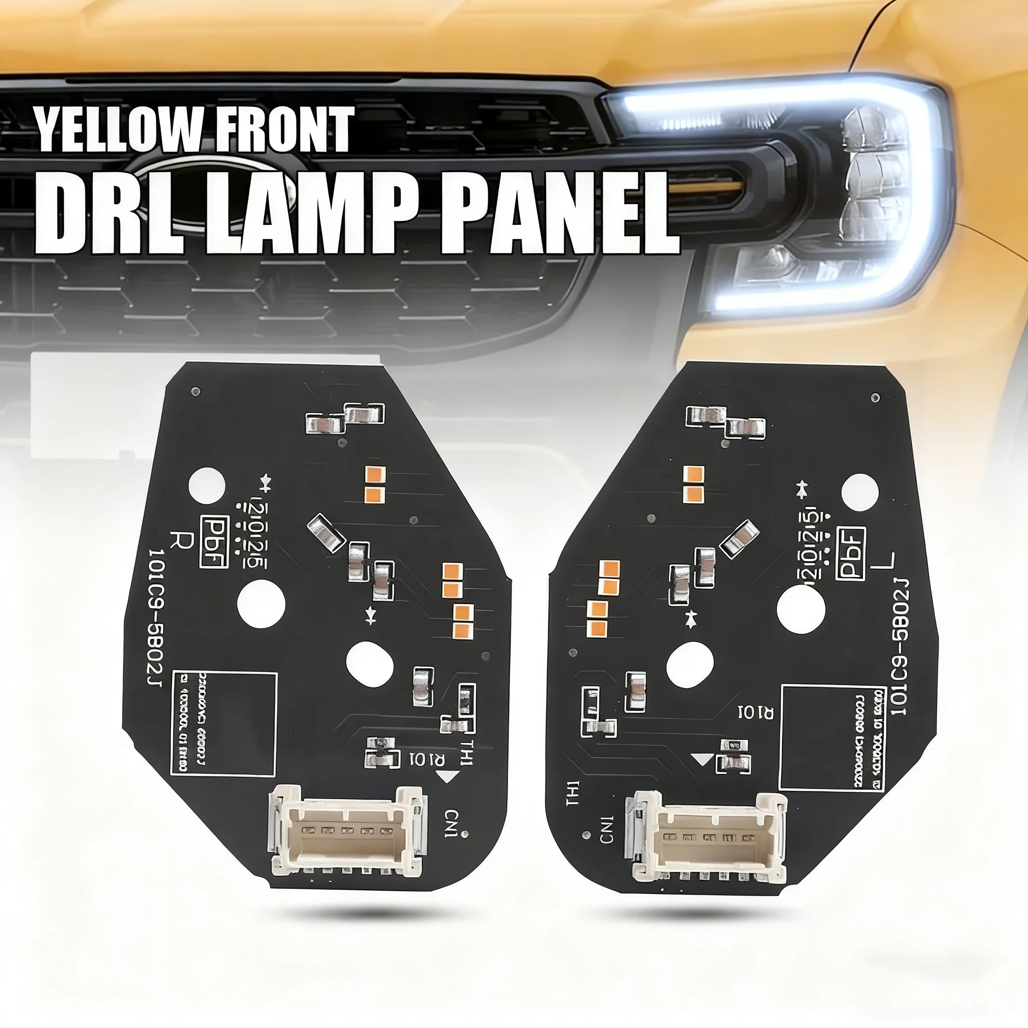 

Белый модуль DRL, передняя светодиодная рамка для проектора для Ford Ranger Lariat Raptor T9 2023 2024 2025