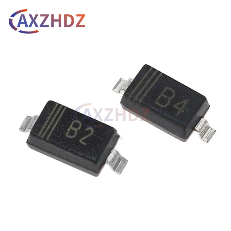 100PCS MBR0520 MBR0530 MBR0540 SOD-123 SOD-323 B0520W B0530W B0540W B2 B3 B4 R2 R3 R4 SE SF SMD 20/30/40V 500mA Schottky Diode