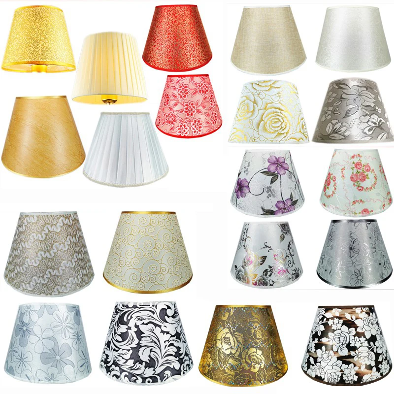 Retro Style Table Lampshades PVC Fabric E27 Floor Lamp Shade Desktop Bedroom Bedside Desktop Home Decor Wall Lamp Cover