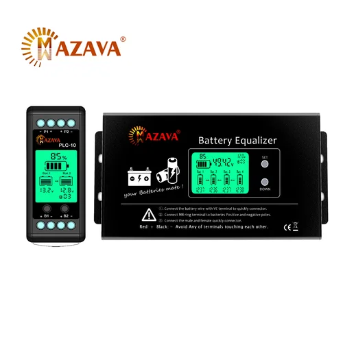 Imagen 1 del producto MAZAVA PLC-10 HX02 balanceador de batería 2S 4S 12V 24V 36V 48V 96A ctive LCD plomo ácido Li li-ion LiFePO4 Monitor ecualizador de batería