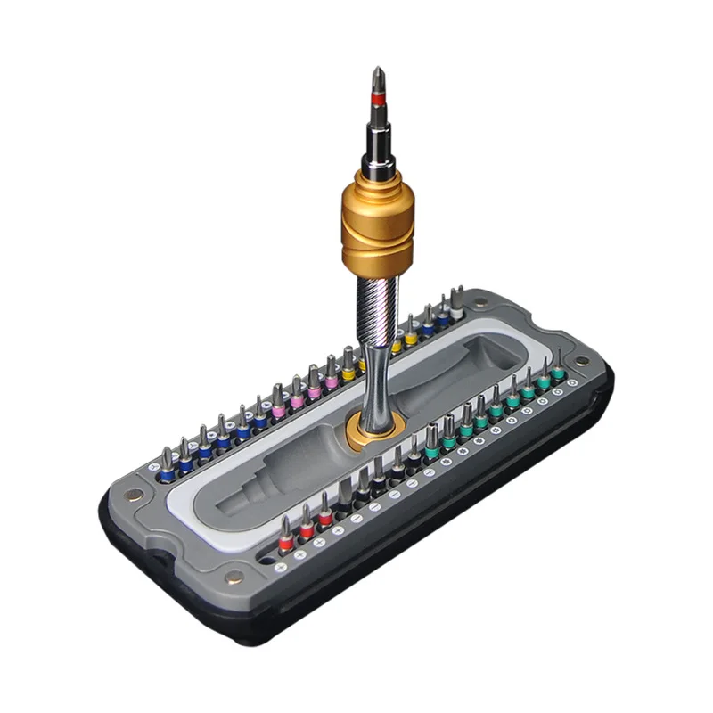Imagem -02 - Conjunto de Ferramentas Chave de Fenda 37 em Bits para Óculos Telefone Computador Bolso Cabeça Magnética Kits Eletrônicos Ferramentas de Reparo
