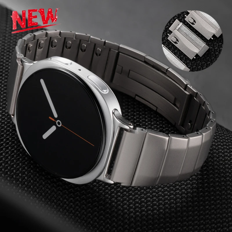 

Ремешок для часов из нержавеющей стали для Samsung Galaxy Ultra 47 (2025), металлический браслет для Galaxy Watch 8, классический ремешок 46 мм 8 40/44 мм