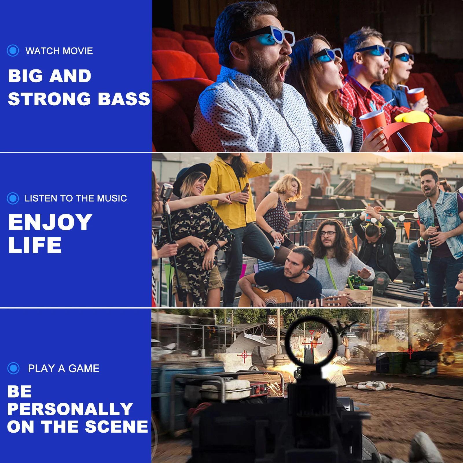 

1Pcs Portable Speaker Small Size Wireless Loud Music Box Speaker Stable Connection High Fidelity