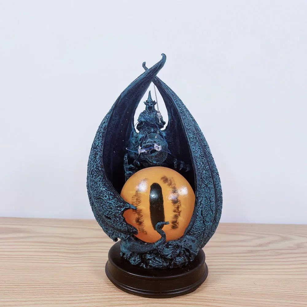 

22cm Eye of Sauron Dark Knight Witch King Black Riders Ringwraiths model figure Resin Statue incense burner censer Decoration